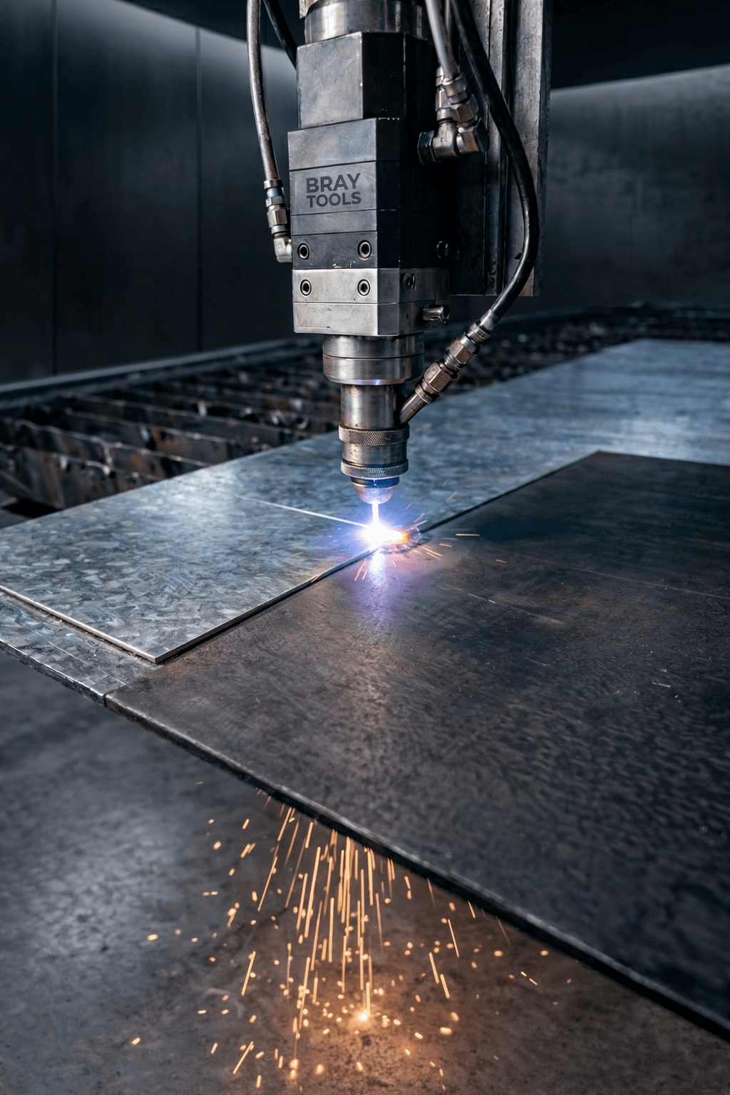 Sac kesim makinesi çalışma görseli