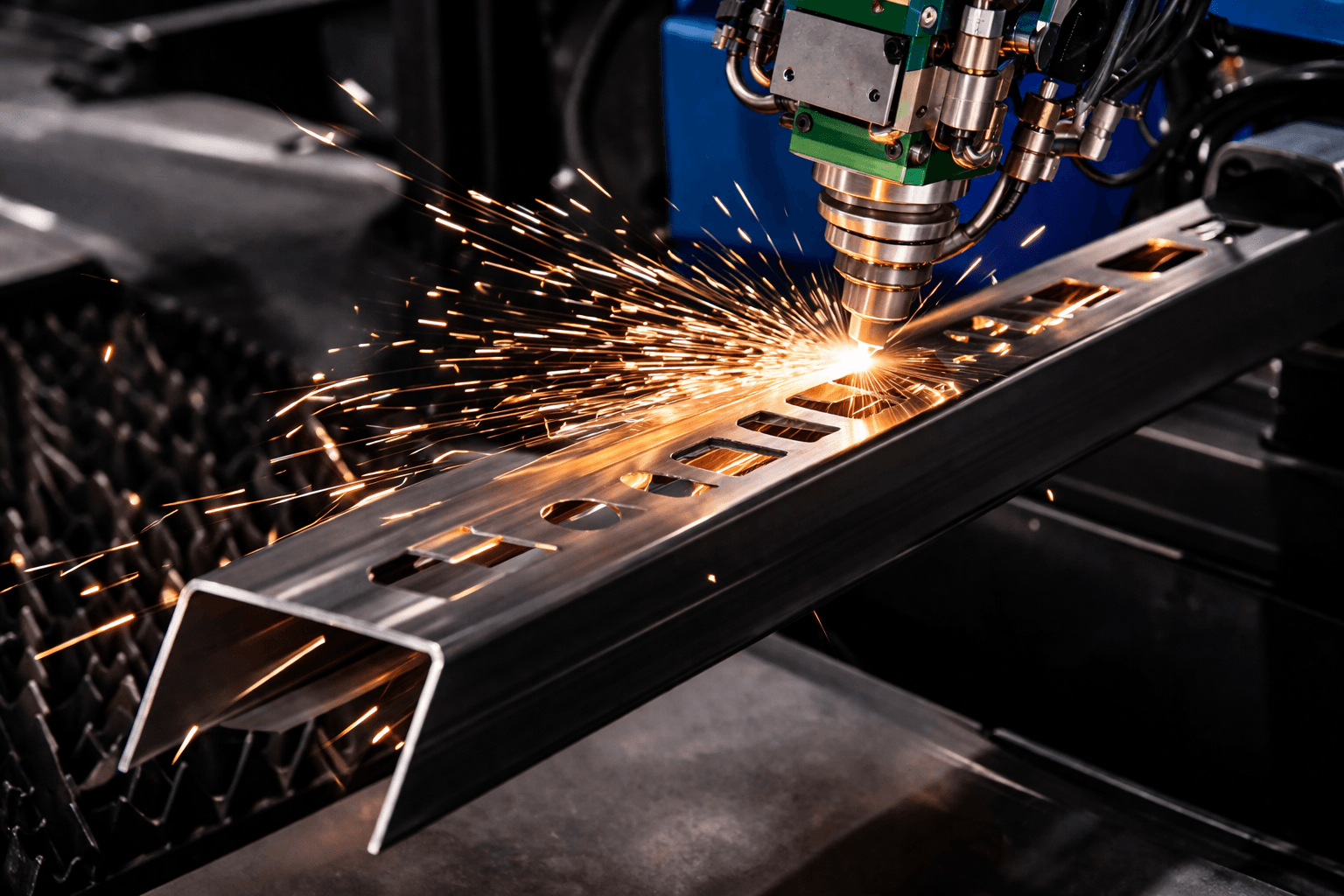 Profil lazer kesim hattı görseli 2